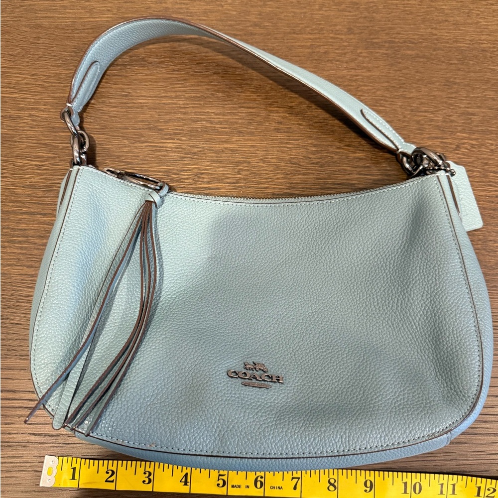 Coach Sutton Marine Blue Leather Crossbody/Shoulder Bag